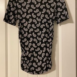 Michael Kors paisley turtleneck shirt.